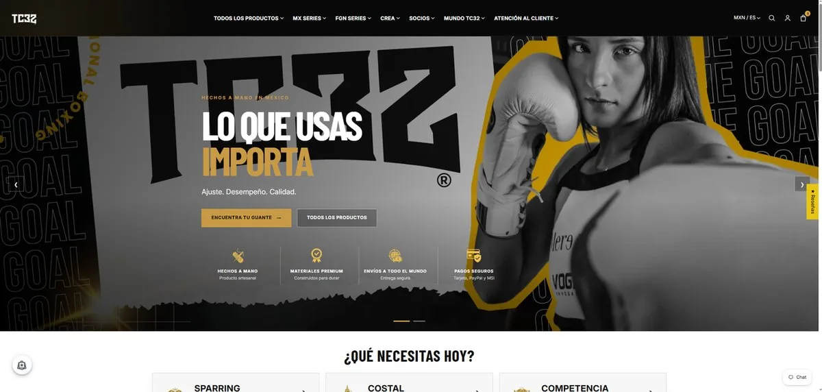 Ejemplo de página web hecha por C3 para un negocio